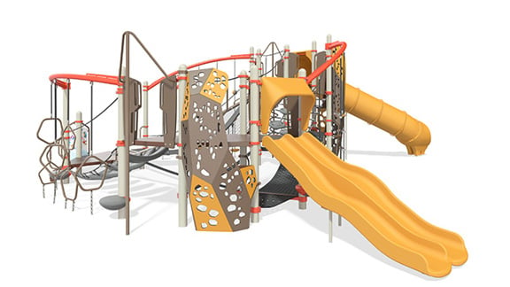 Rendering of Smart Play Volo play structure approved for European Standards