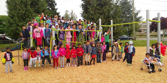 Sir Wilfrid Laurier Elementary & Annex celebrate their new playgrounds with a grand opening event on the last day of school.