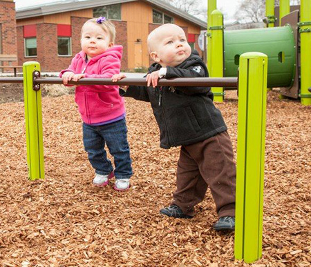 Help kids develop their balance with the Infant Balance Beam.
