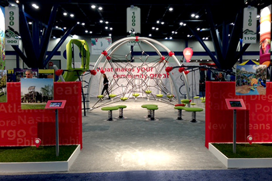 We featured the Eclipse Net Plus, our latest playground net climber, at NRPA 2013 in Houston.