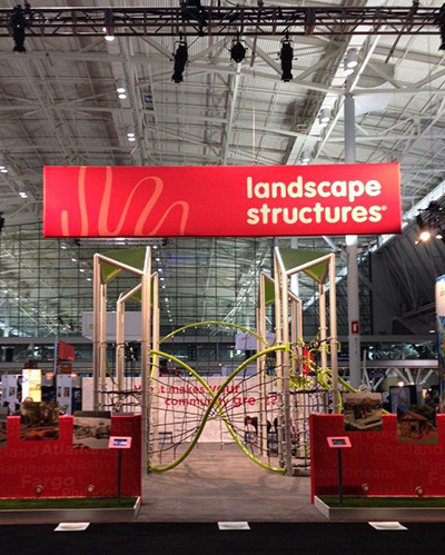 GeoNetrix offered ASLA attendees an opportunity to take a play break and test our new iconic playstructure.