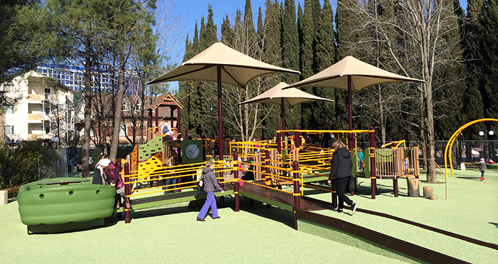 Sensory and accessible playground components will help welcome children and families of all abilities to play.