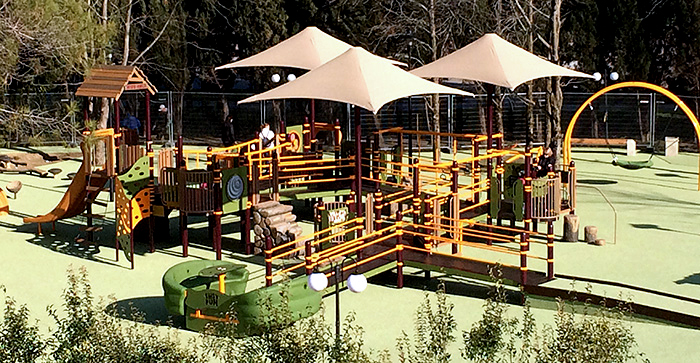 This is the first inclusive playground to be installed in Russia.