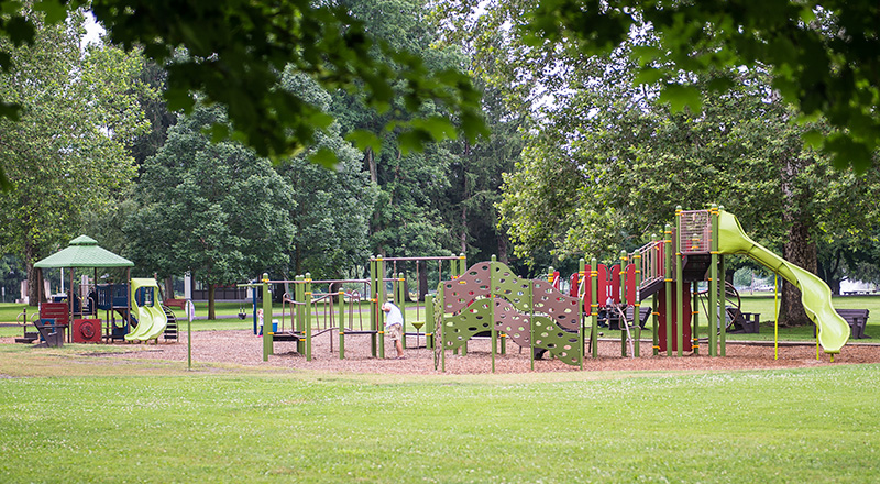 Plan for multiple age groups in your playground design.