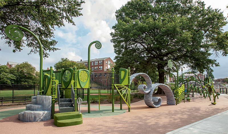Create a unique playground theme for your community park.