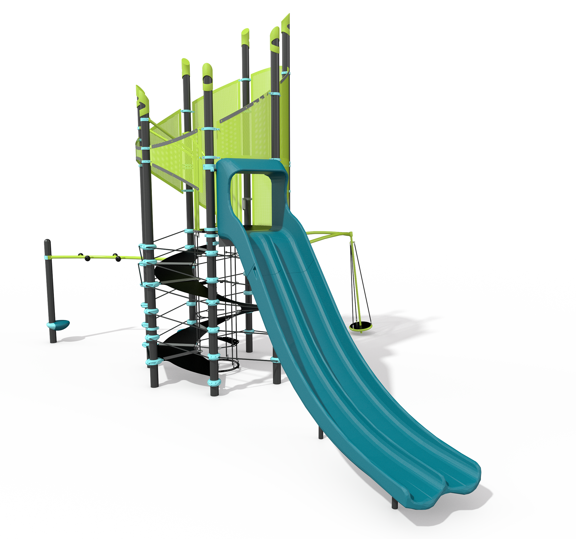 Super Netplex 8 Ft Tower Slide Climb Play Landscape Super Netplex 8 Tower