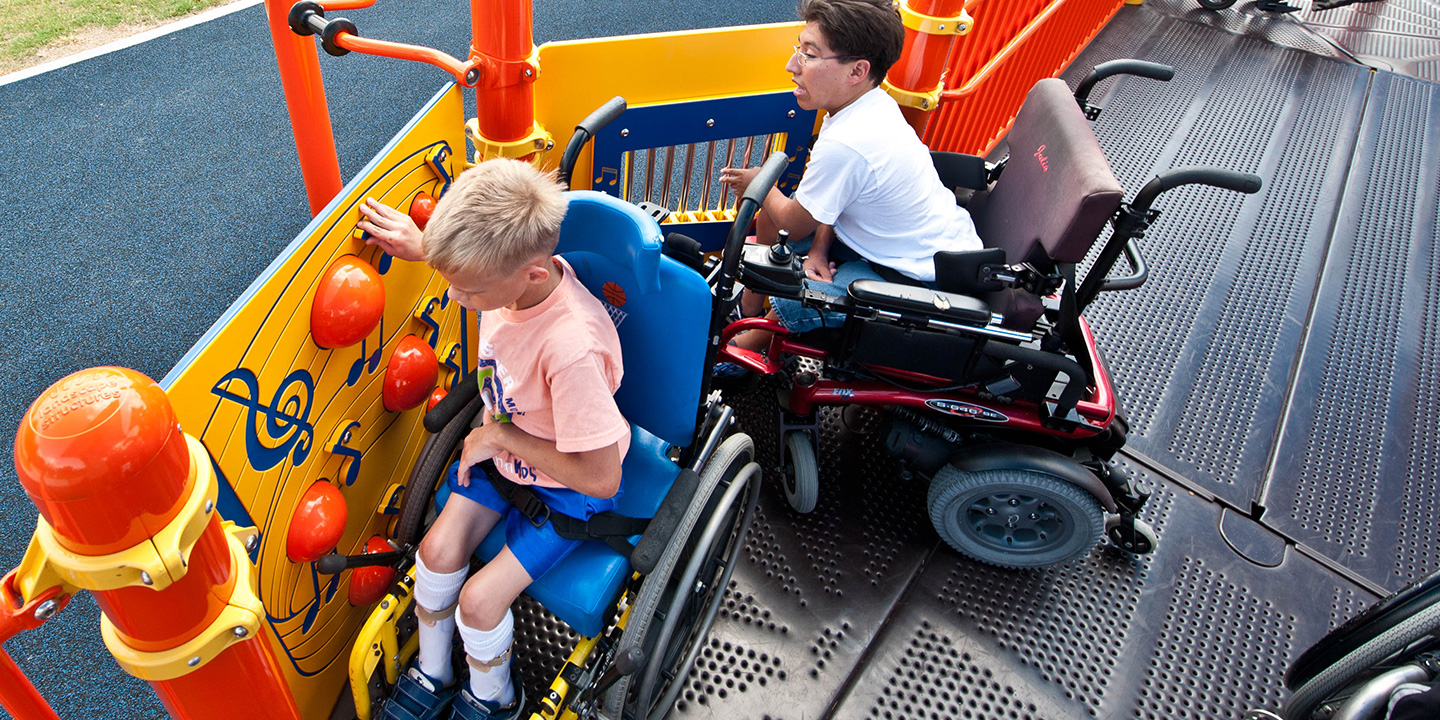 Playground Accessibility... Learn why we’re going beyond the ADA requirements to welcome children of all abilities to play.