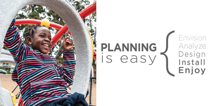 Playground Planning Checklist... Planning your playground is easy with the right tools. Use our five steps to your dream playground.