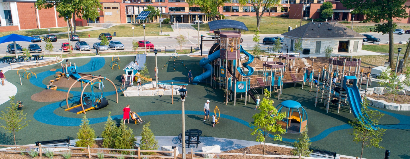 Paralympian Visits Playground in Menomonee Falls, Wisconsin