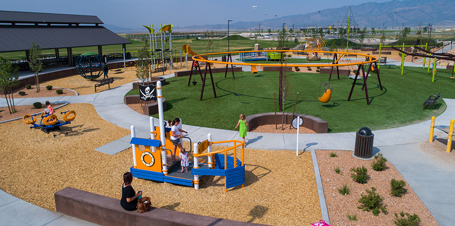 Cory B. Wride Memorial Park - Sprawling Playground Design