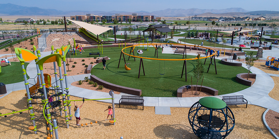 Cory B. Wride Memorial Park - Sprawling Playground Design