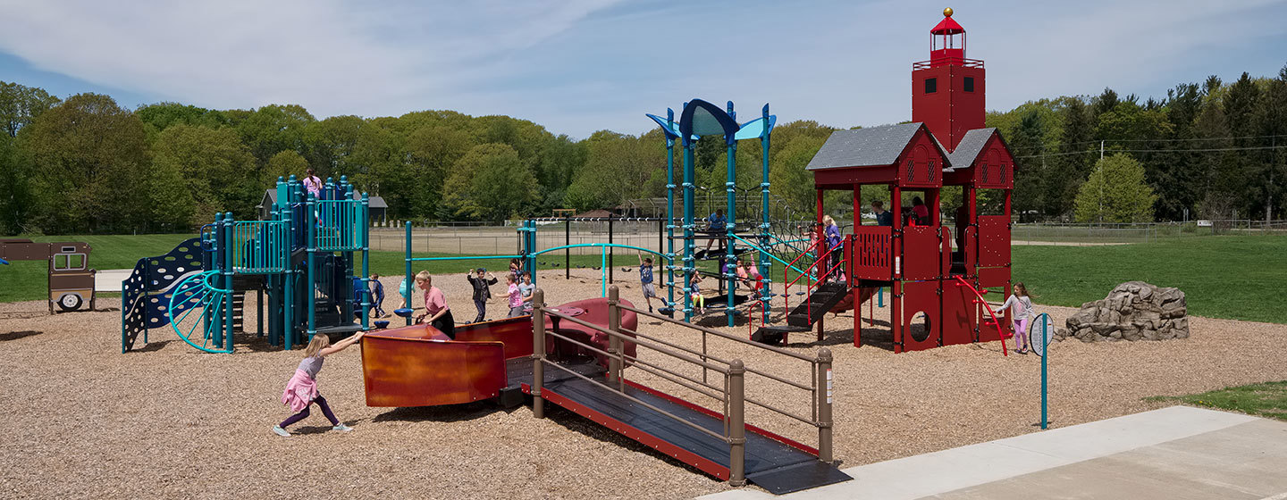 Lakewood Elementary School Lighthousethemed PlayBooster® playstructure