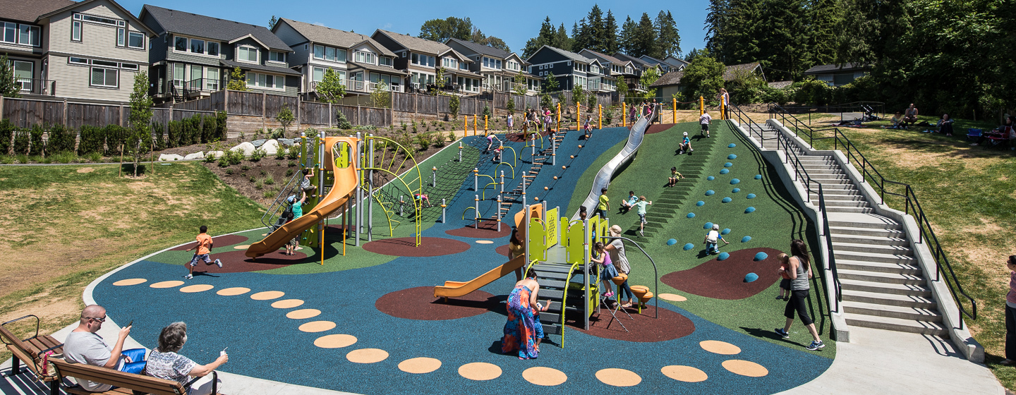 Queenston Park British Columbia, Canada Playground Custom Hillside