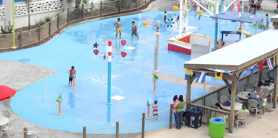AquaFlex® Porous Water Play & Pool Deck Surfacing